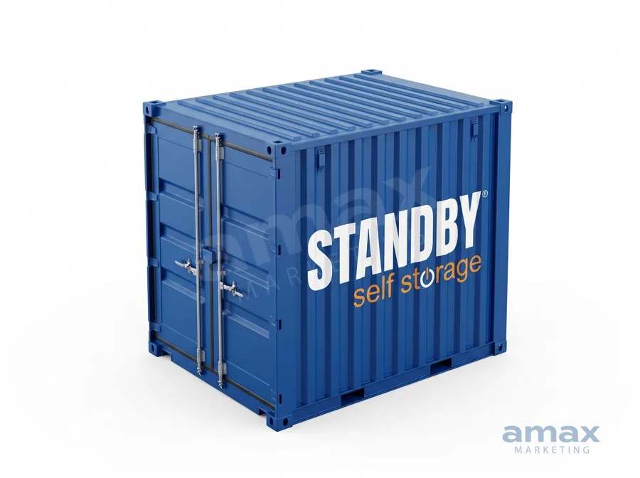 40 sq ft container unit render